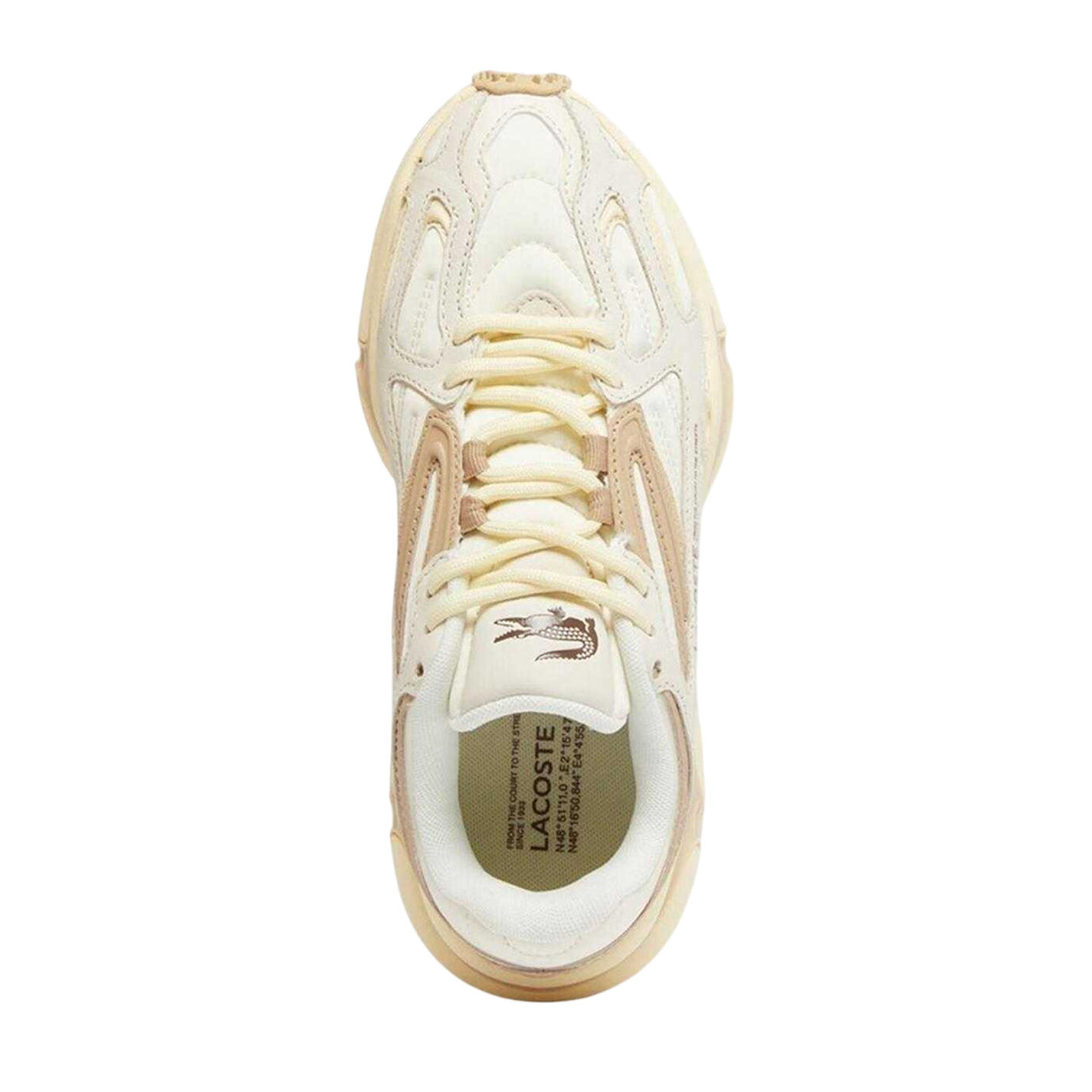 L003 2K24 Scarpe SportiveAdulto Unisex Lacoste Bianco Spento 3/4