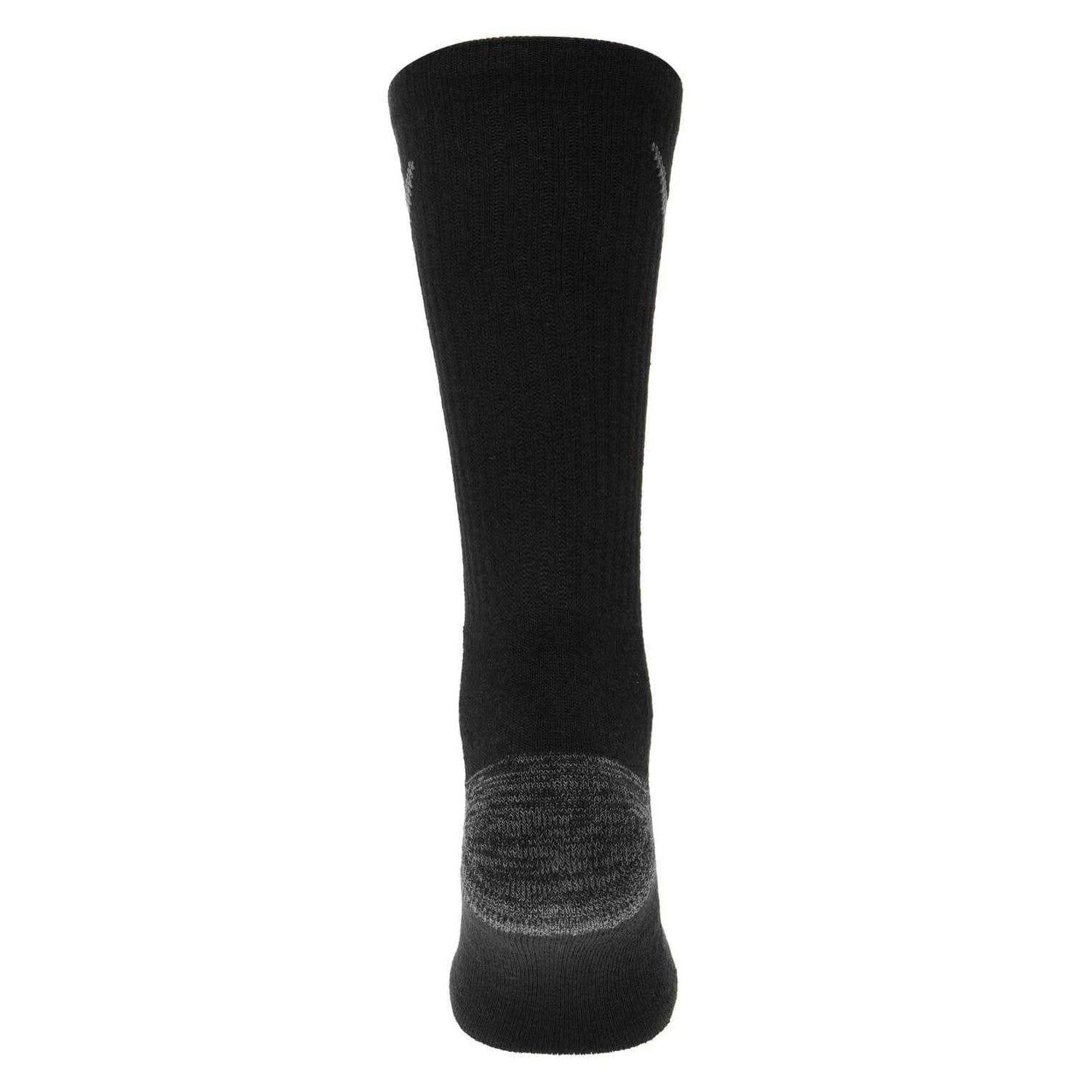 Mens Cushioned Crew Socks (Pack of 3) (Black) 3/3