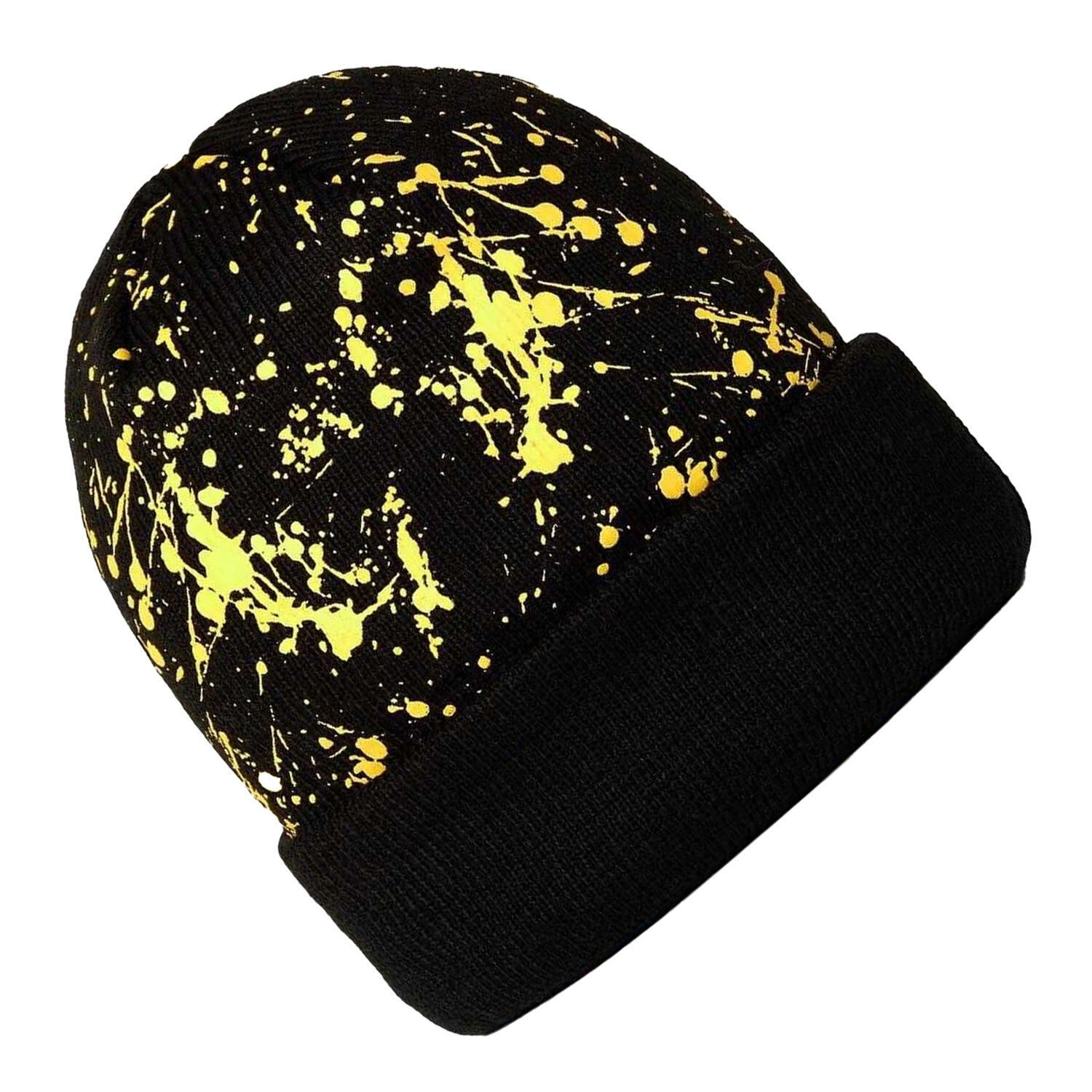 Berretto Casual Schizzi Lavorato A Maglia Bambini New Era Nero 2/2