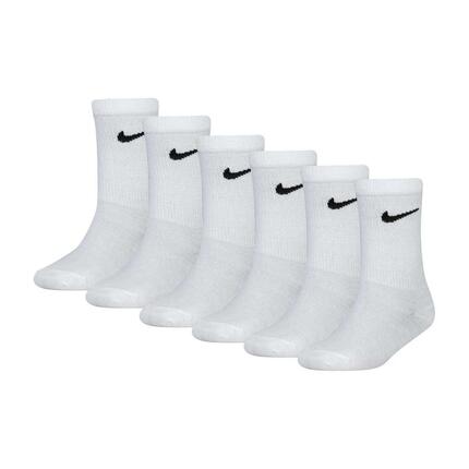 Lot De 6 Chaussettes Motif/style Logo Enfant (Blanc)