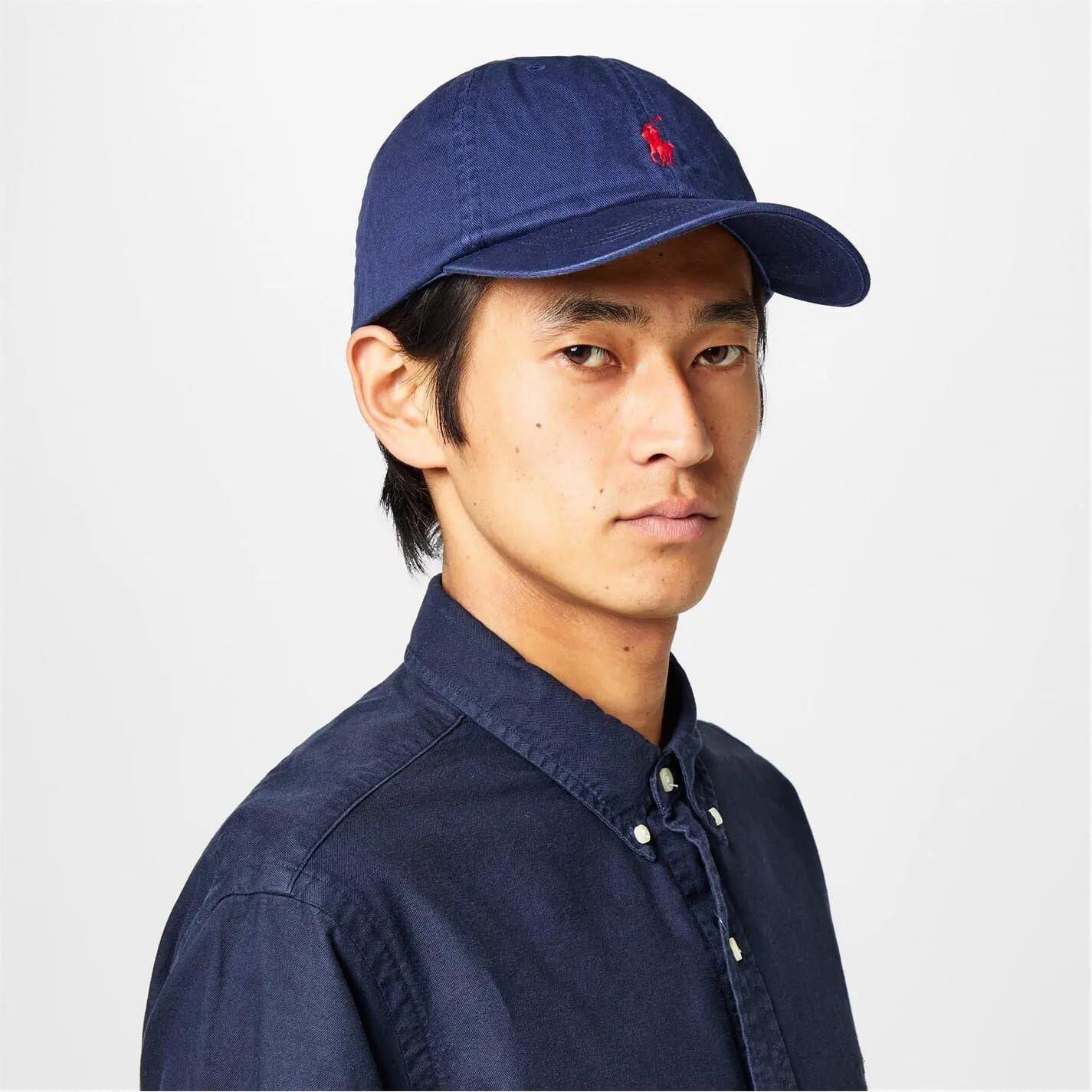 Polo Baseball Cap (Navy/Red) 2/4