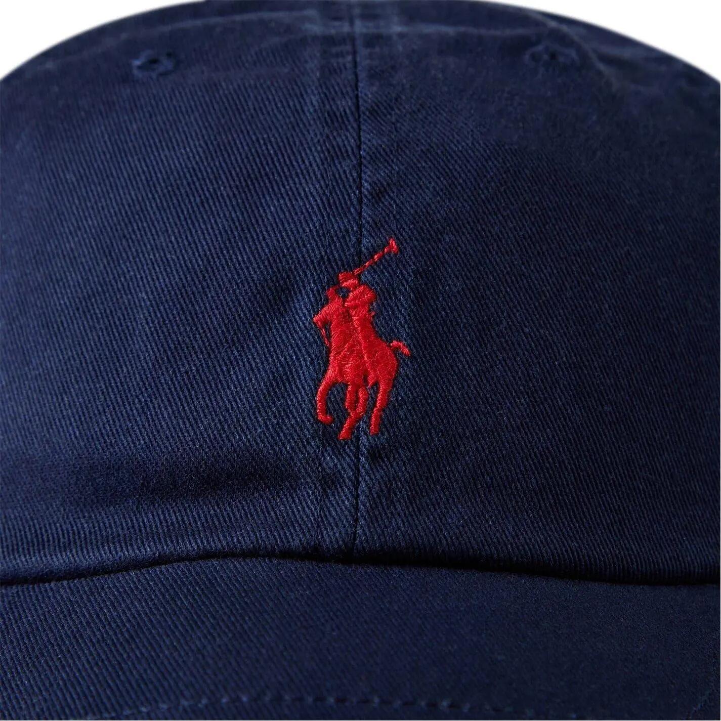Polo Baseball Cap (Navy/Red) 4/4
