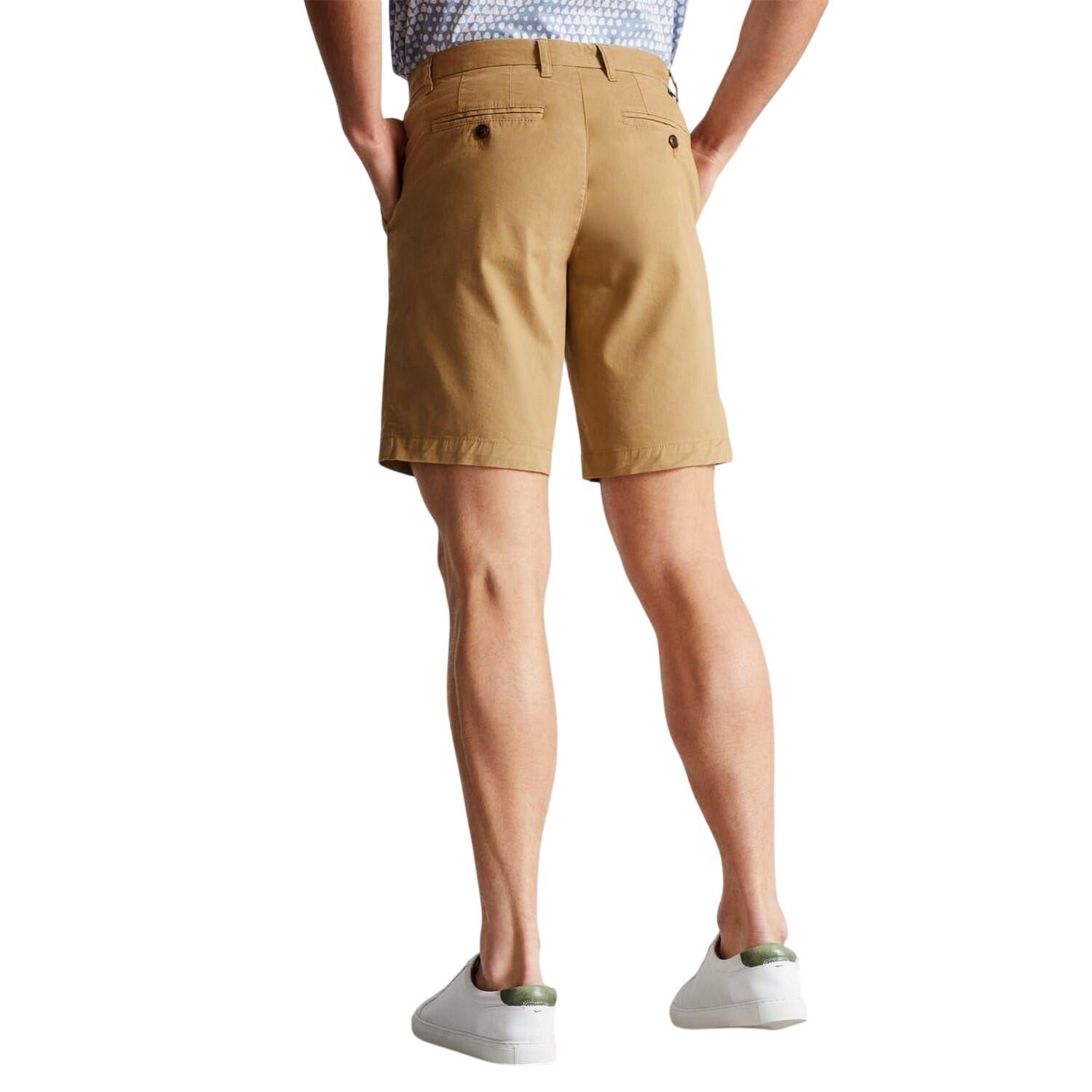 Chino Kurze Hose für Herren Hellbraun 3/4