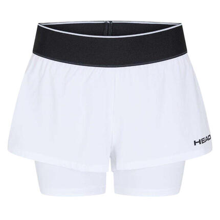 Short Tennis DYNAMIC Femme (Blanc)