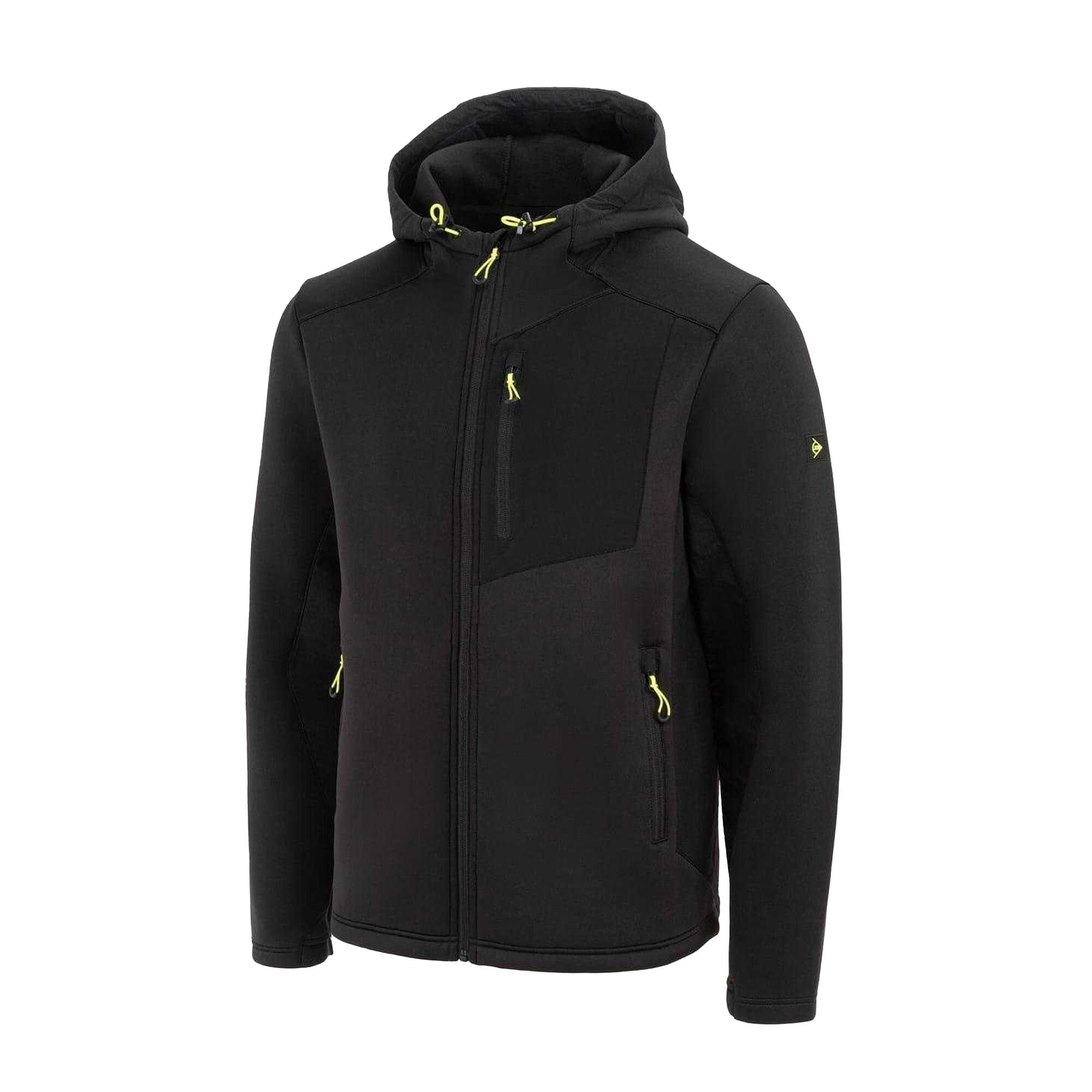 Mens Hybrid Fleece Jacket (Black) 3/3