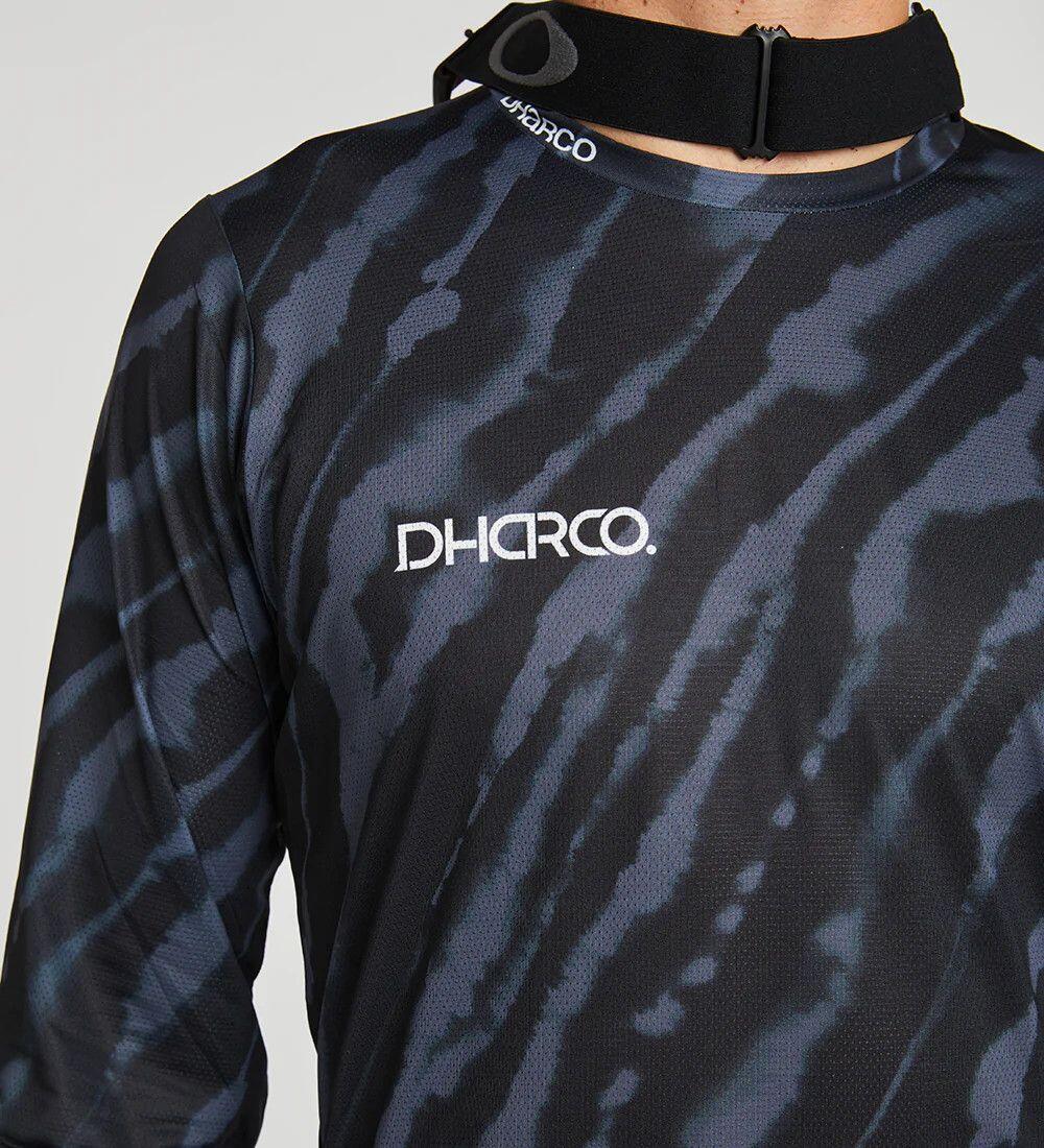 Dharco Race Jet Stream Long Sleeve Jersey Grey/Black 6/6