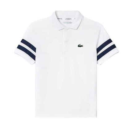 Poloshirt für Kinder Weiß/Marine
