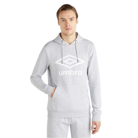 Sweat À Capuche Homme (Gris Chiné / Blanc)