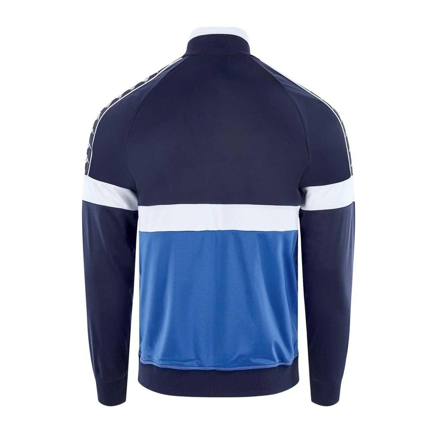 Mens Colour Block Regular Raglan Track Jacket (Navy) 2/3
