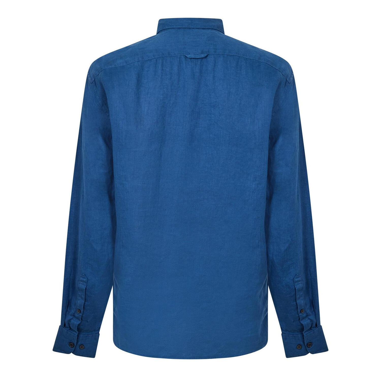 Hemd für , Leinen, leger Herren Dunkles Jeansblau 2/2