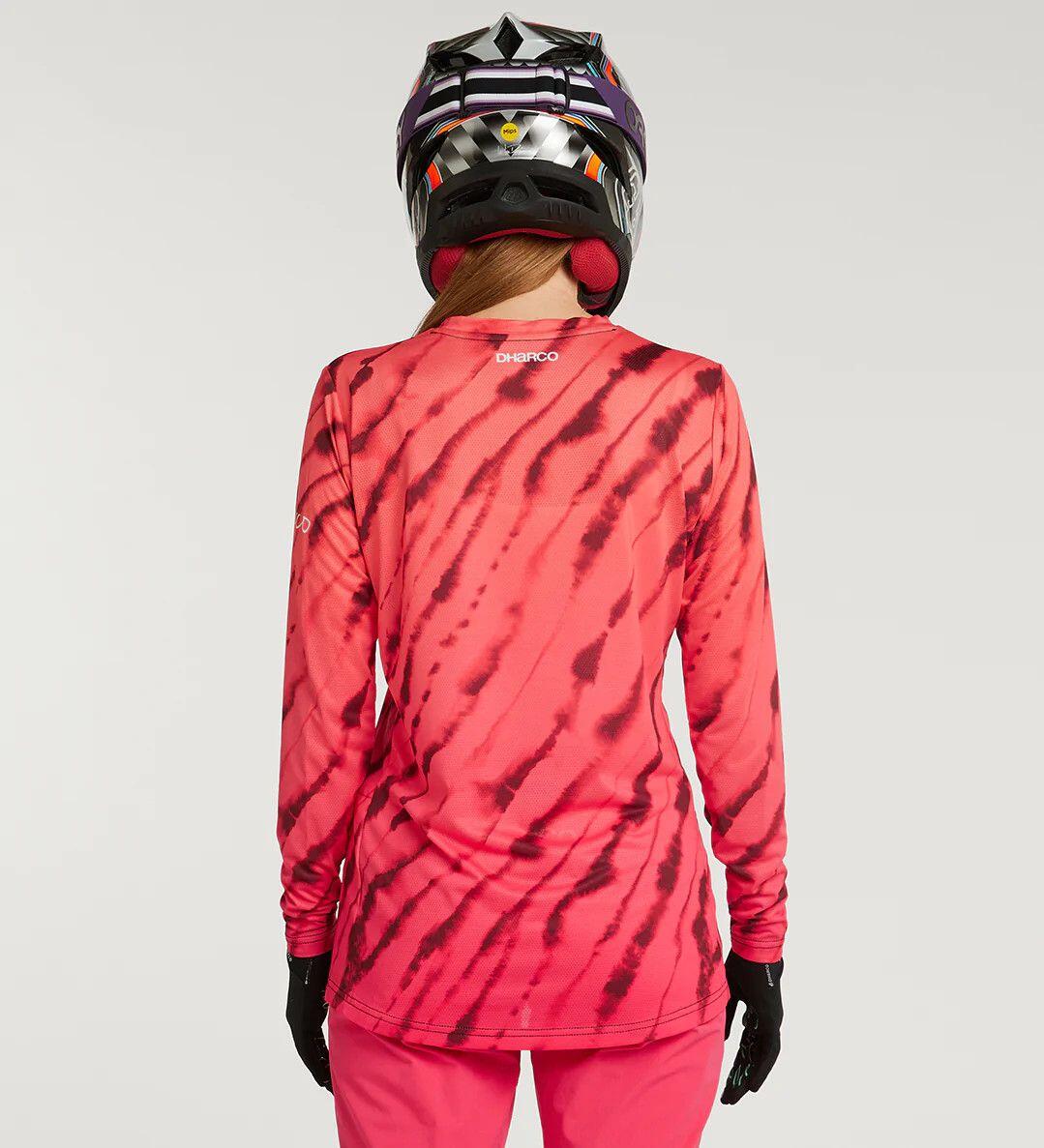 Dharco Race Val Di Sole Women's Long Sleeve Jersey Pink/Orange 4/6