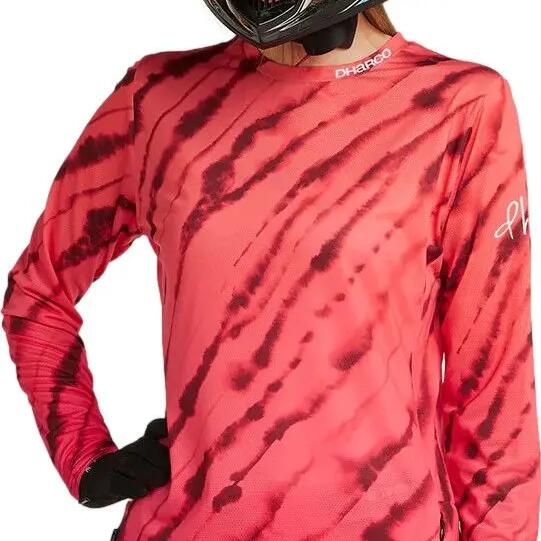 Dharco Race Val Di Sole Women's Long Sleeve Jersey Pink/Orange