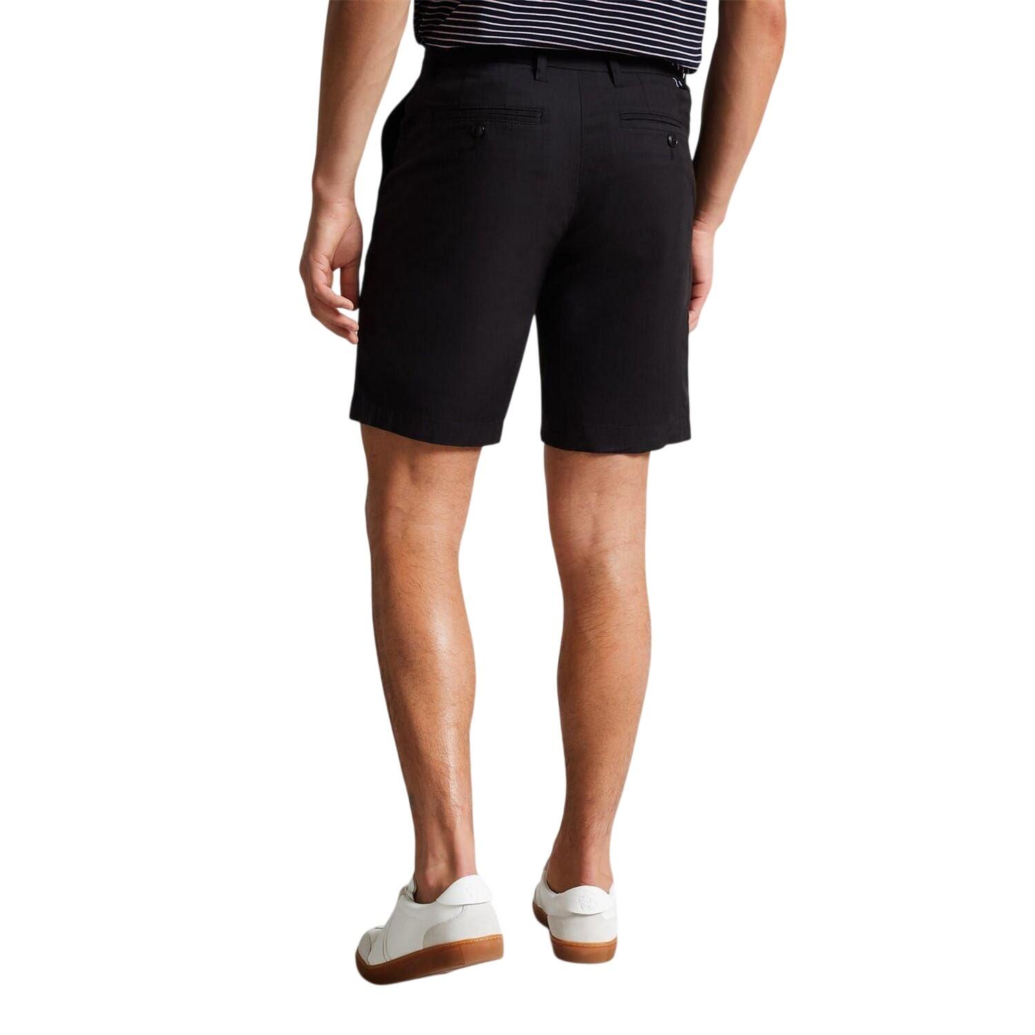 Chino Kurze Hose für Herren Schwarz 3/4