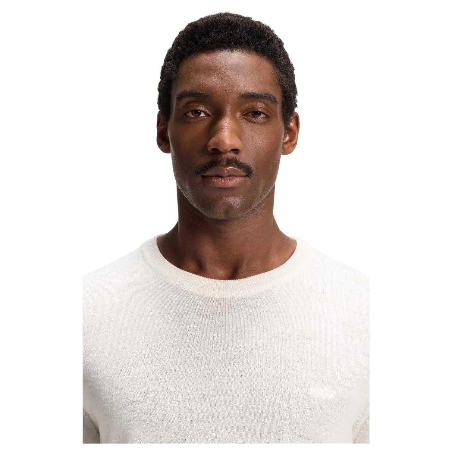 Pull Motif/style Logo Homme (Blanc) 4/4