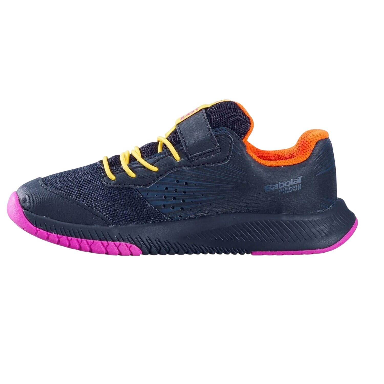 Blitz Tennisschuhe für , Leder, Klettverschluss Kinder Schwarz 2/4