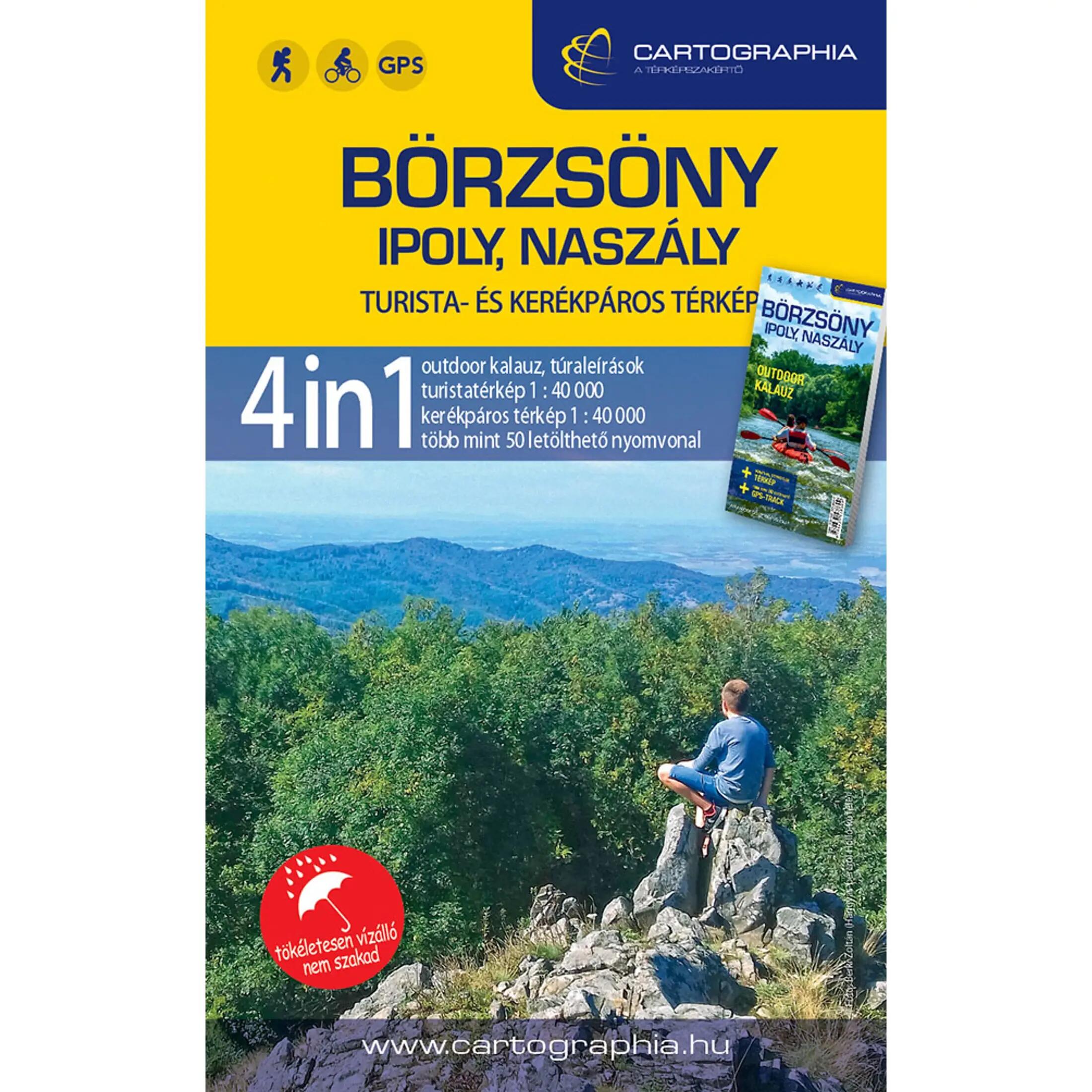 Börzsöny, Ipoly, Naszály 4in1 outdoor kalauz + turista- és kerékpáros térkép 3/6