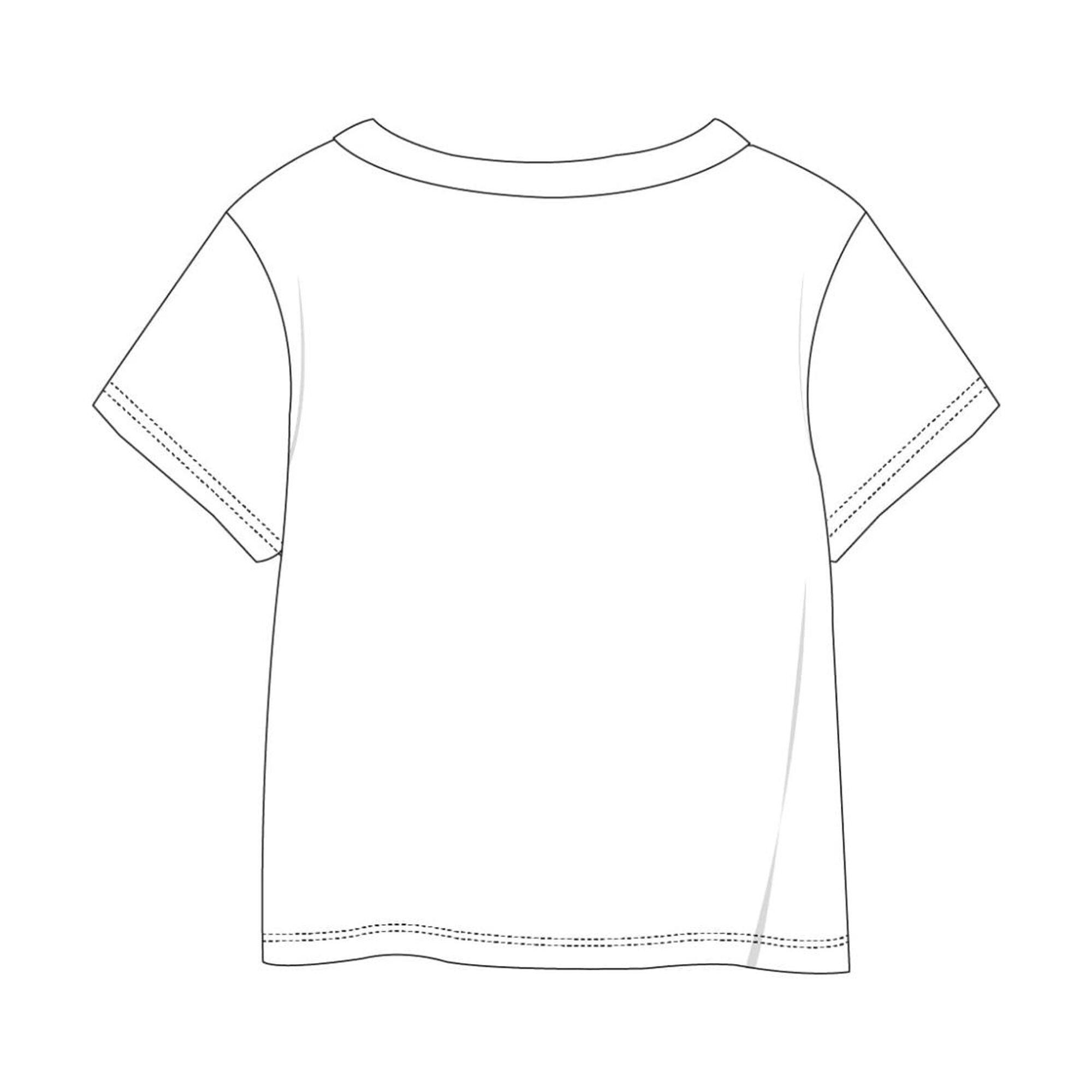 Camiseta manga corta Bambini Moana con estampado Vaiana e Pua Blanca 2/2