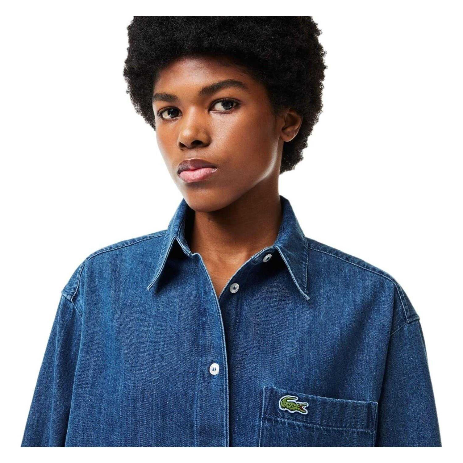 Hemd für , Denim Damen Mittelblau 4/4