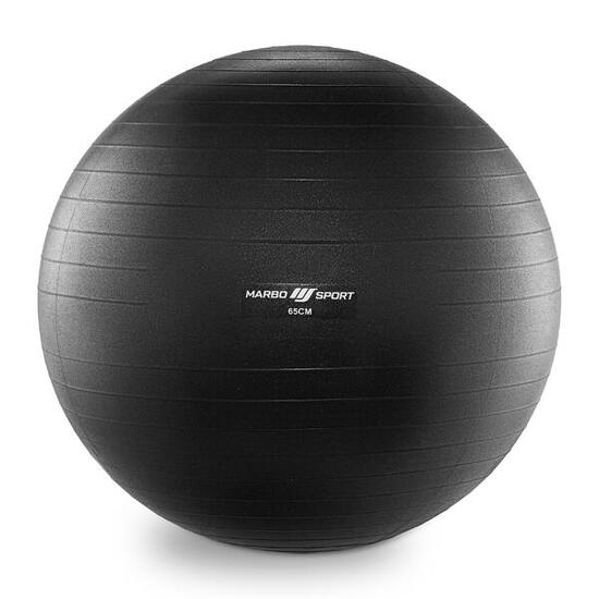 Ballon de gymnastique anti-éclatement 65 cm noir