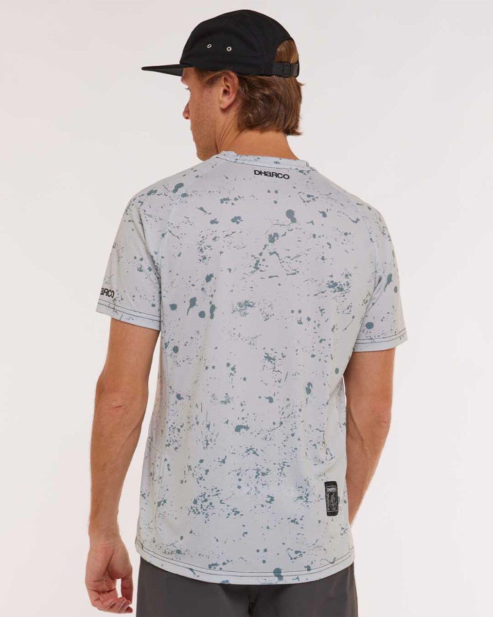 Dharco Short Sleeve Jersey Grijs/Groen 3/7