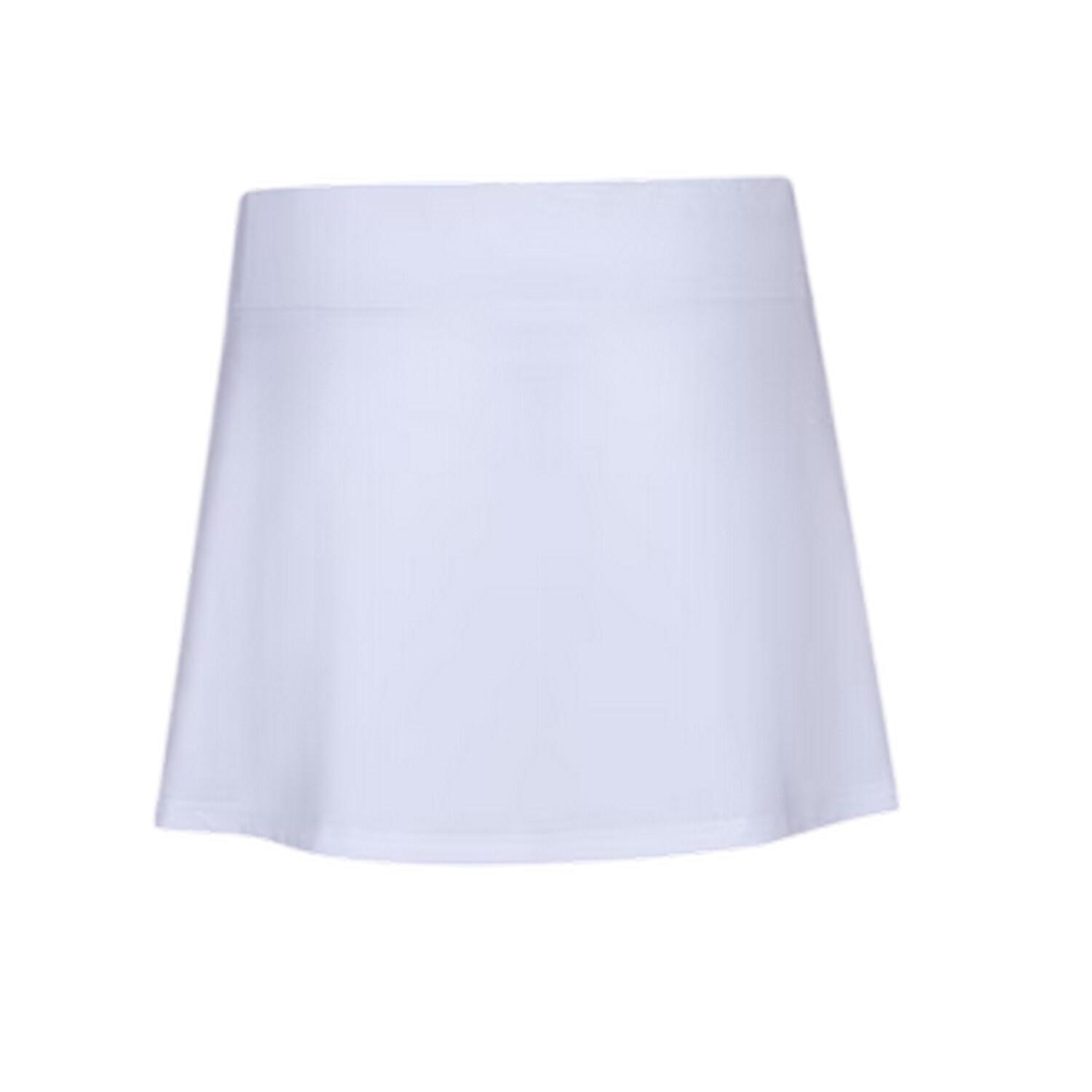 Womens/Ladies Logo Skirt (White) 2/3