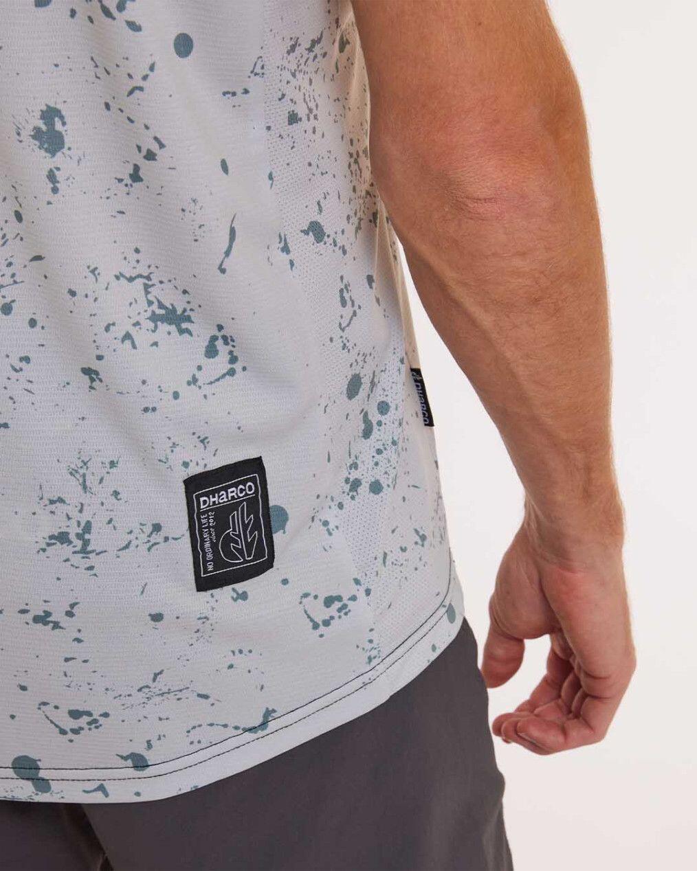Dharco Short Sleeve Jersey Grijs/Groen 5/7