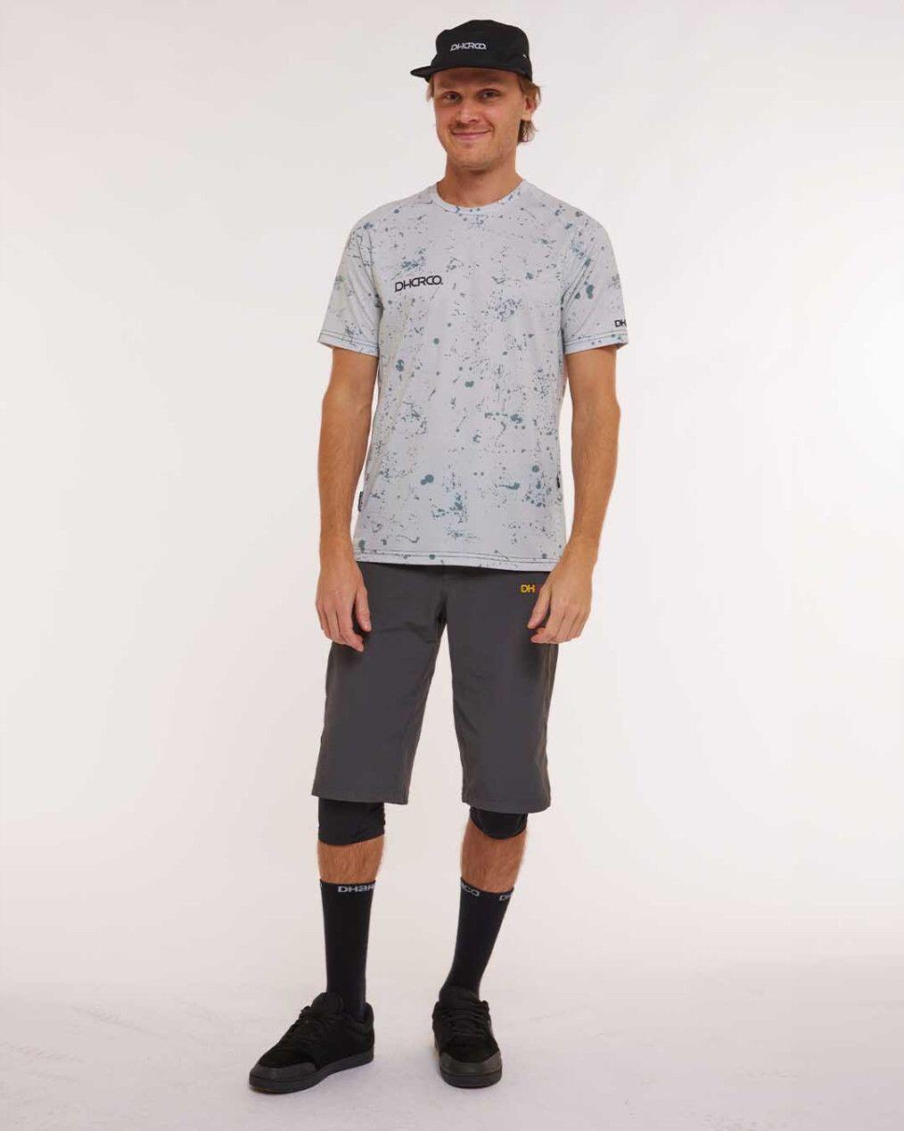 Dharco Short Sleeve Jersey Grijs/Groen 4/7