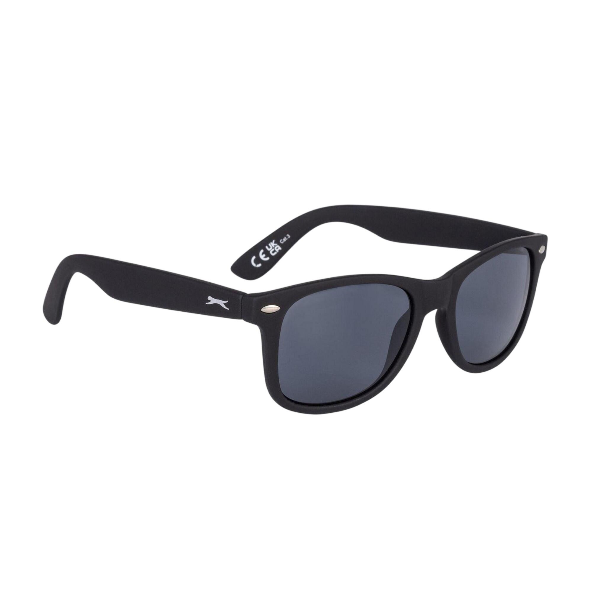 "Wayfarer" Sonnenbrille für Herren Damen und Herren Schwarz/Grau 3/4