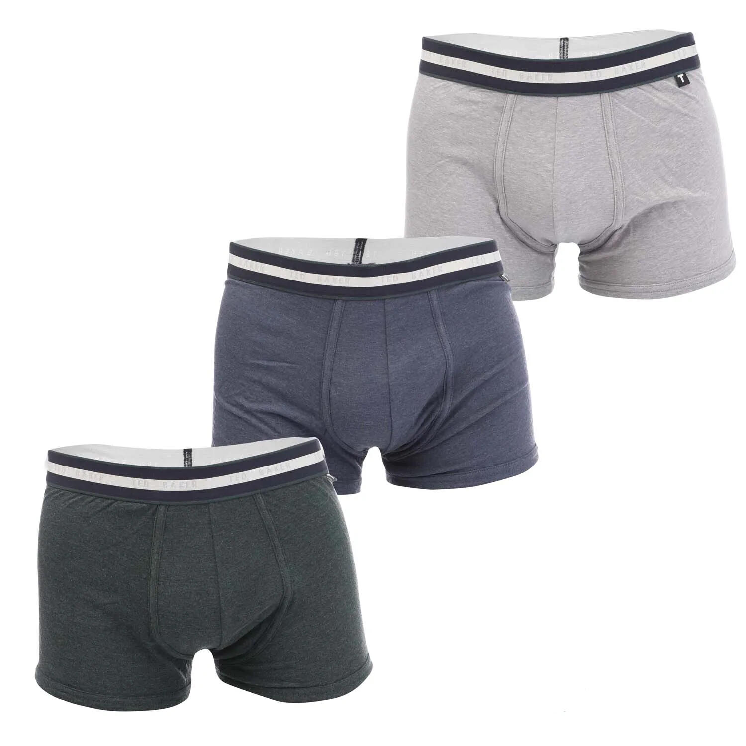 Boxer Uomo Misura Confezione 3 Ted Baker Nero Grigio Jeans 2/2
