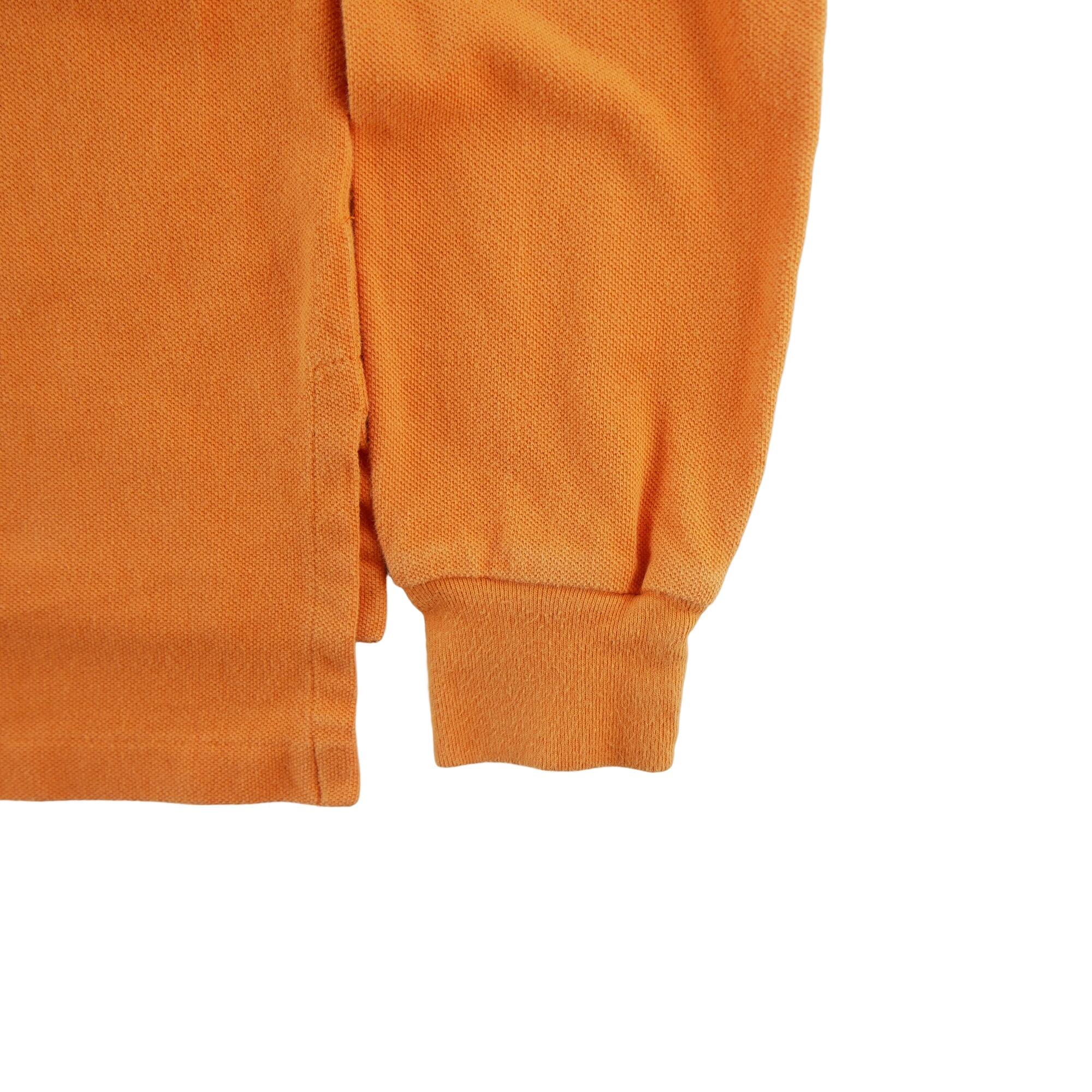 Segunda vida - Polo de mangas compridas masculino Custom Fit - Em bom estado 4/7