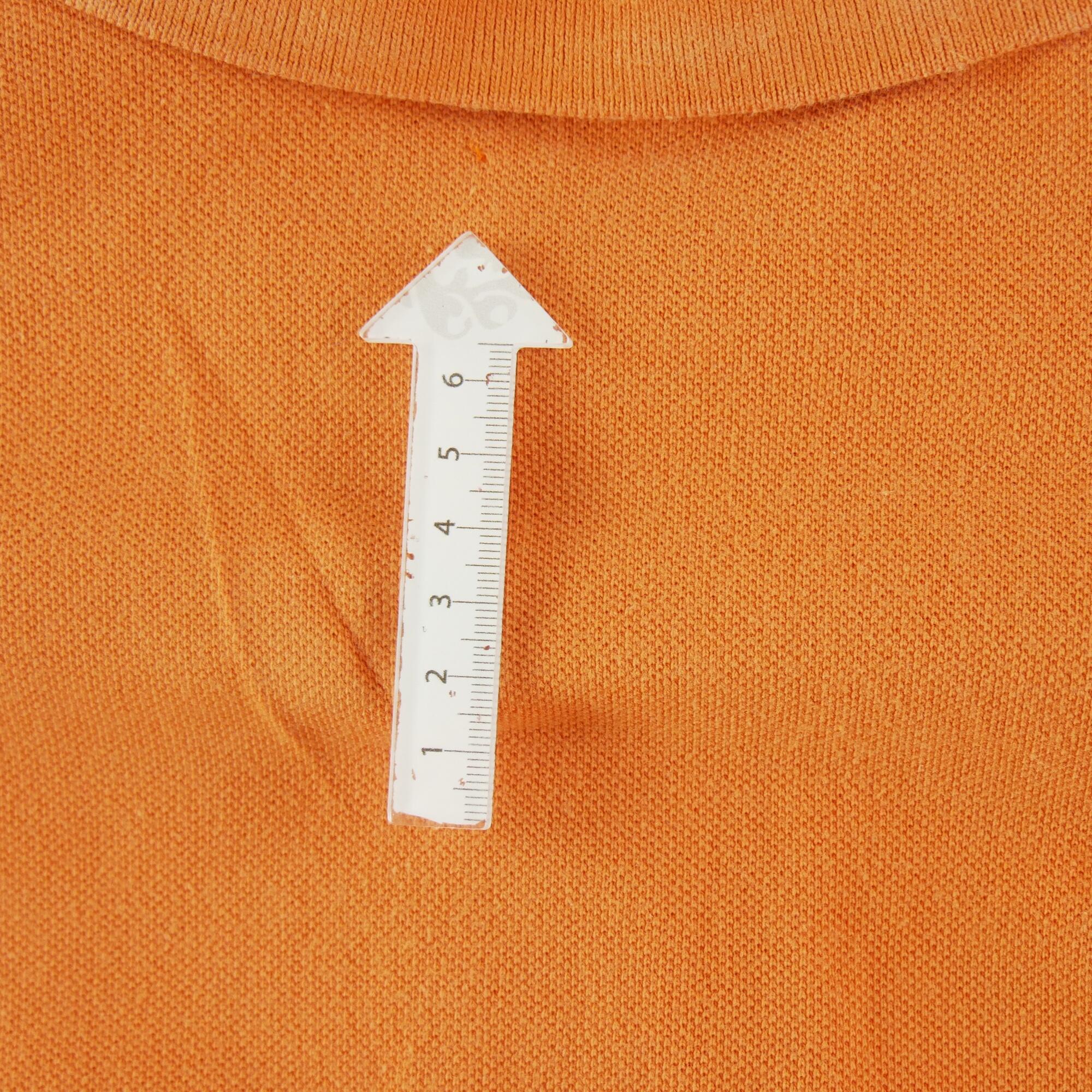 Segunda vida - Polo de mangas compridas masculino Custom Fit - Em bom estado 6/7