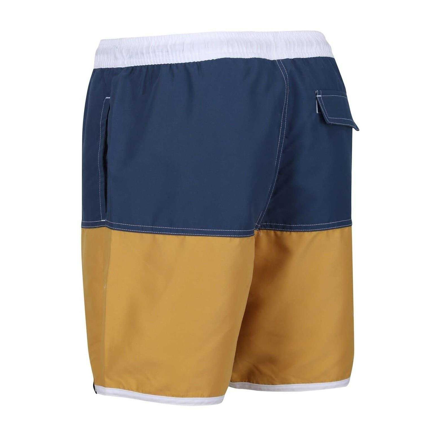 Short De Bain À Taille Élastiquée Motif/style Blocs De Couleurs BENICIO Homme 3/4
