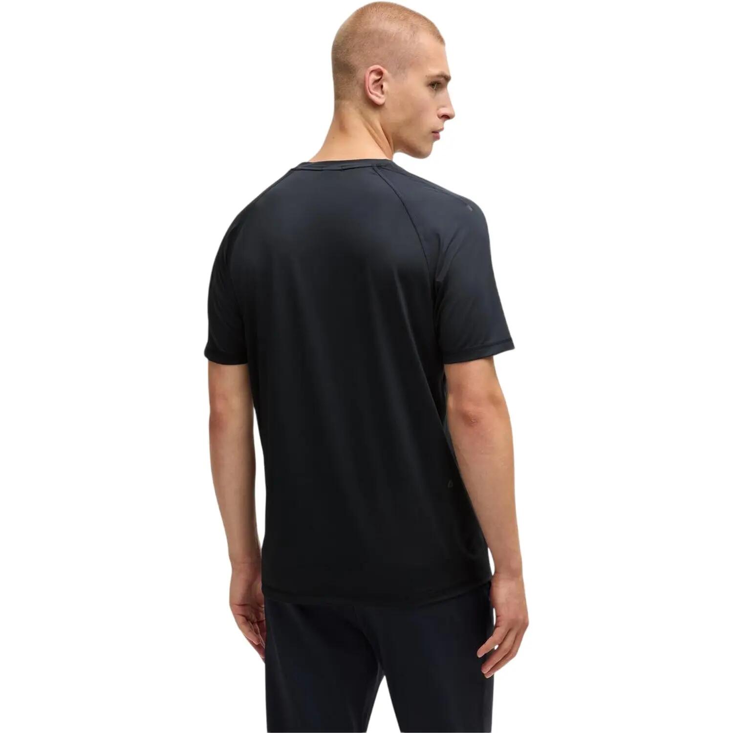 Mens Tonal Logo Crew Neck Raglan TShirt (Dark Blue) 2/2