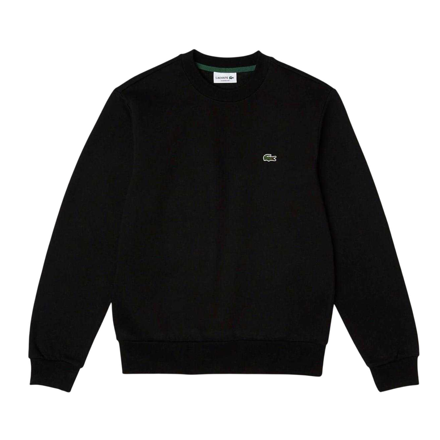 Sweatshirt für , Rundhalsausschnitt, Fleece Herren Schwarz 2/3