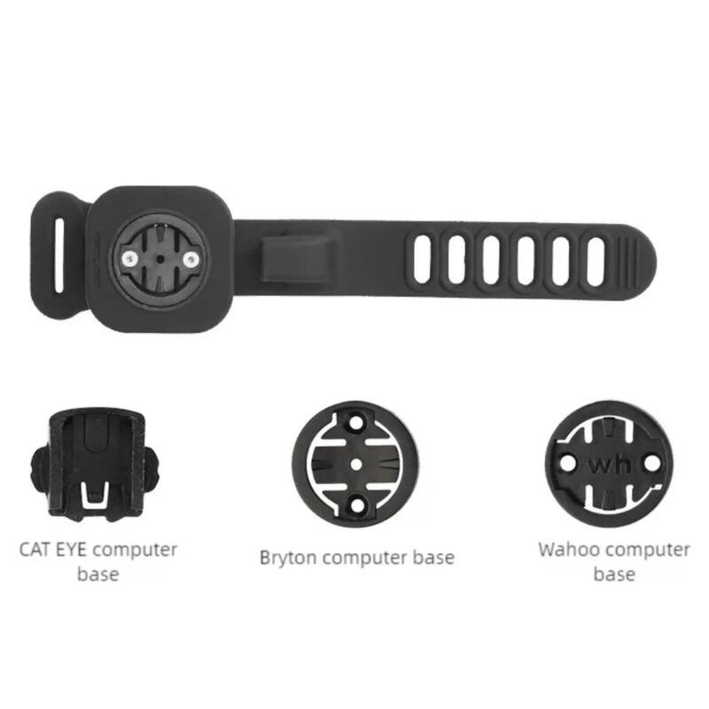 Suport computer GPS bicicletă silicon prindere rapidă - Negru