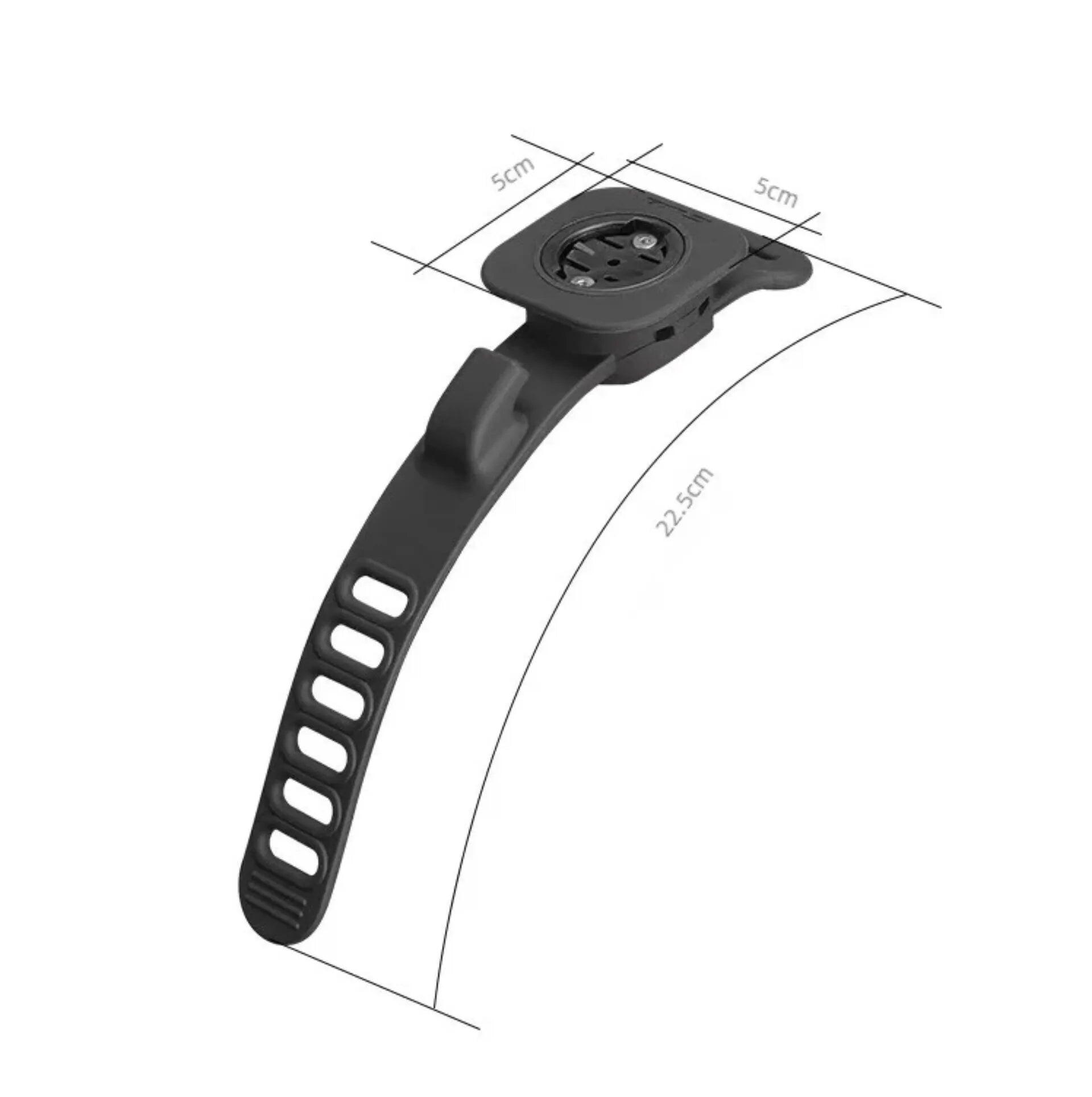 Support compteur GPS vélo silicone fixation rapide - noir 5/5