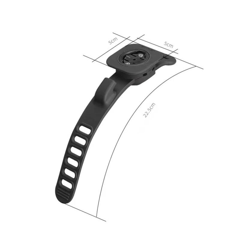 Suport computer GPS bicicletă silicon prindere rapidă - Negru
