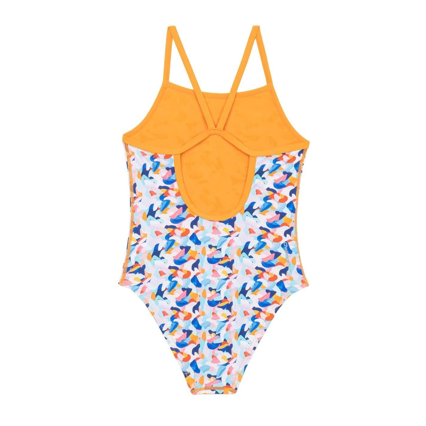 Maillot De Bain 1 Pièce Bretelles Fines Motif/style Abstrait Fille (Violet) 2/4