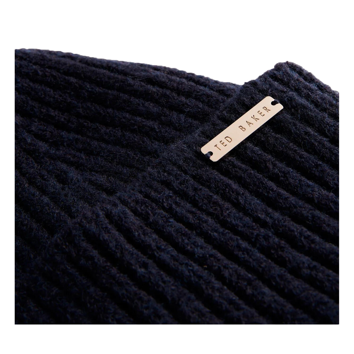Unisex Adult Winter Bobble Hat (Navy) 2/3