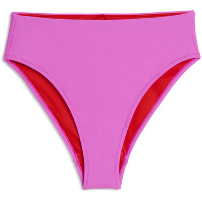 Zwembroek puma swim women high waist brief 1p, roze, dames