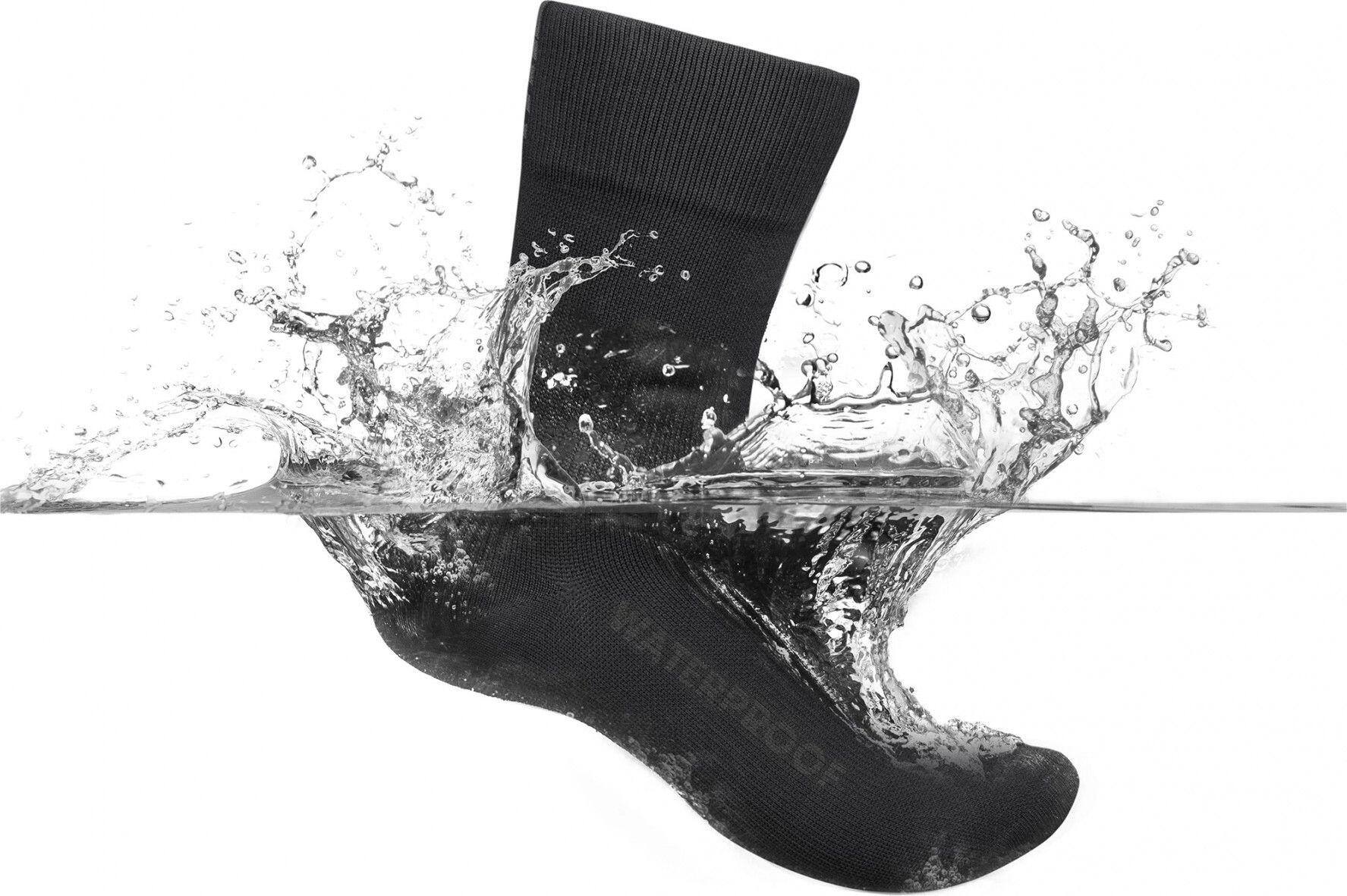 Paar GripGrab Lightweight Waterproof Socks Black 2/7