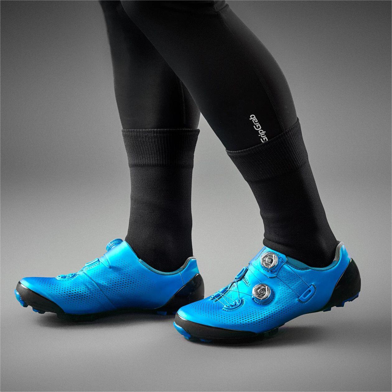 Paar GripGrab Lightweight Waterproof Socks Black 5/7