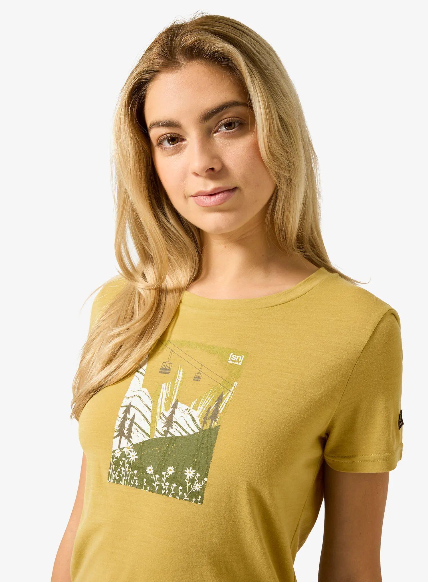 Koszulka merino damska Super.natural Summer Gondola Tee 3/4