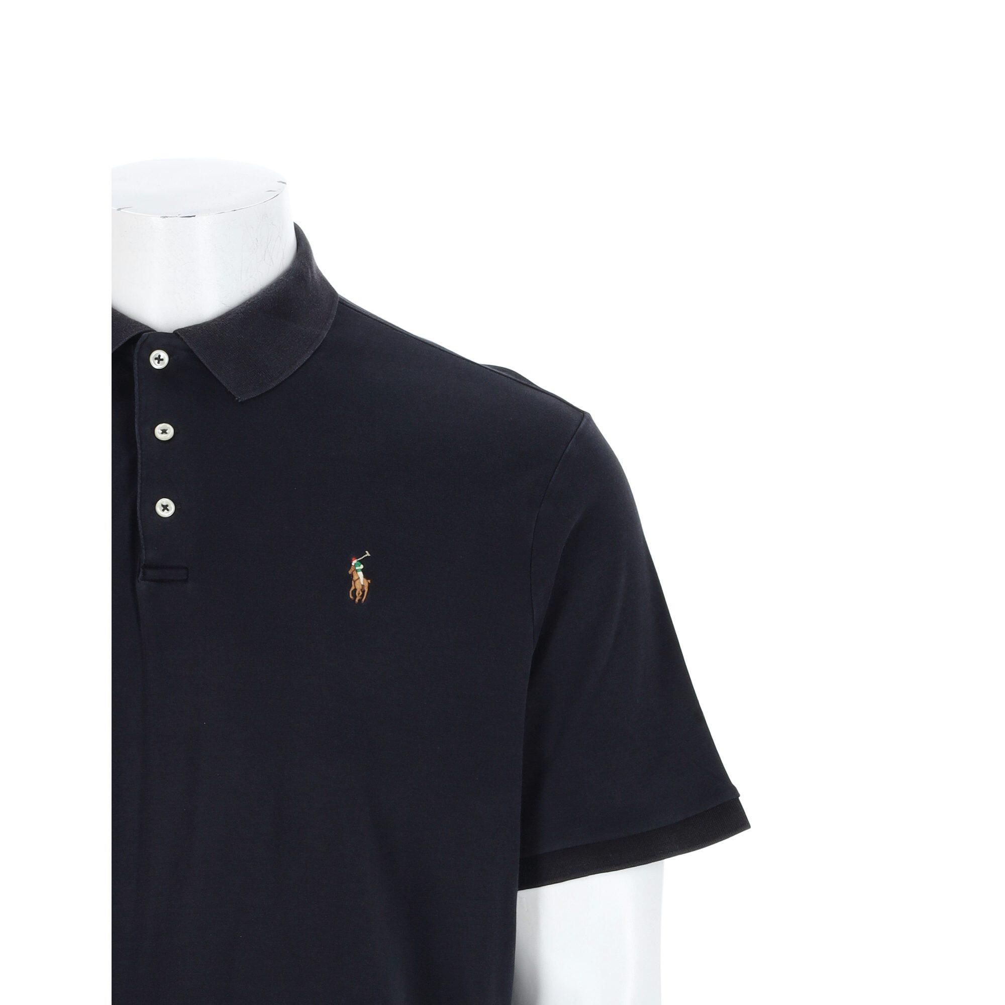 Second hand - Polo uomo maniche corte nero Polo Ralph Lauren - Stato molto buono 6/7
