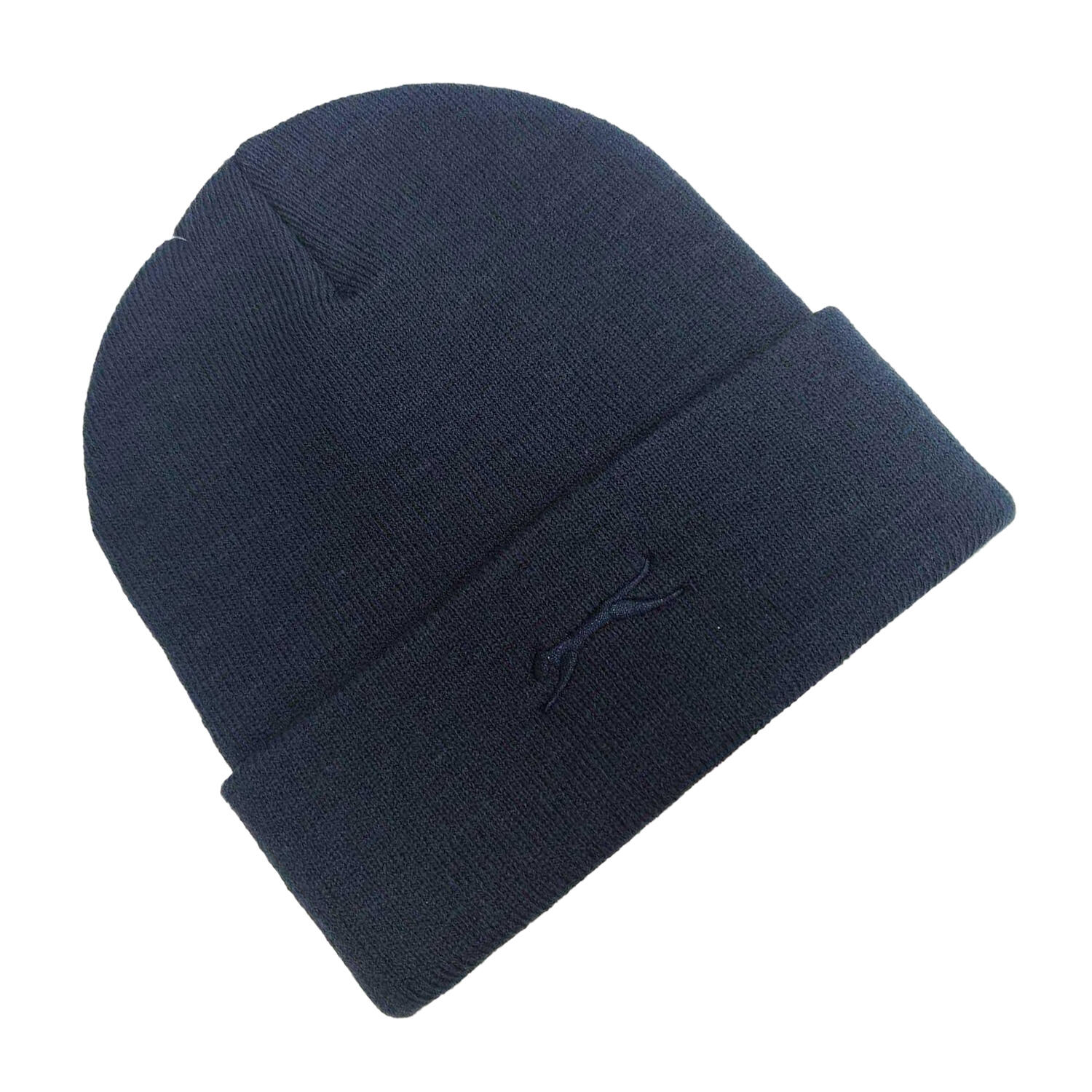 Bonnet Hiver Motif/style Côtelé Homme (Bleu Marine) 2/2