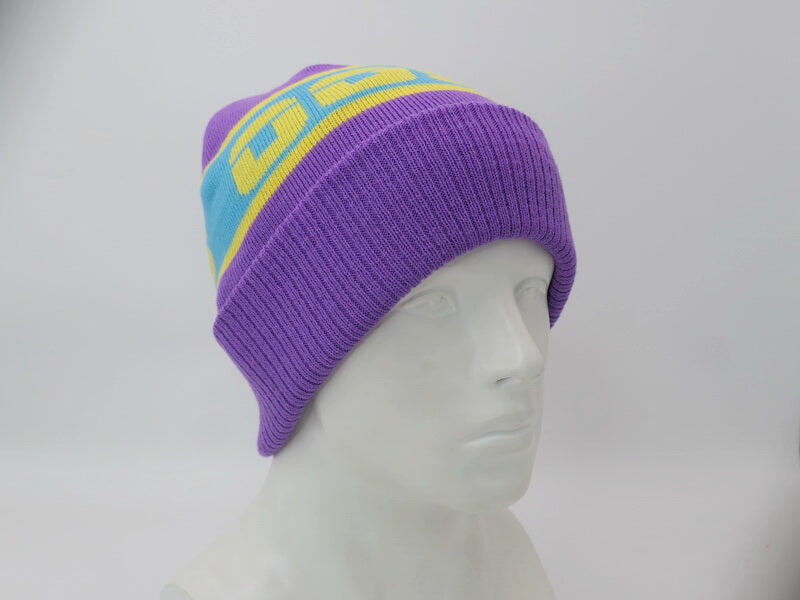 Bonnet Après Violet/Bleu/Jaune 3/5