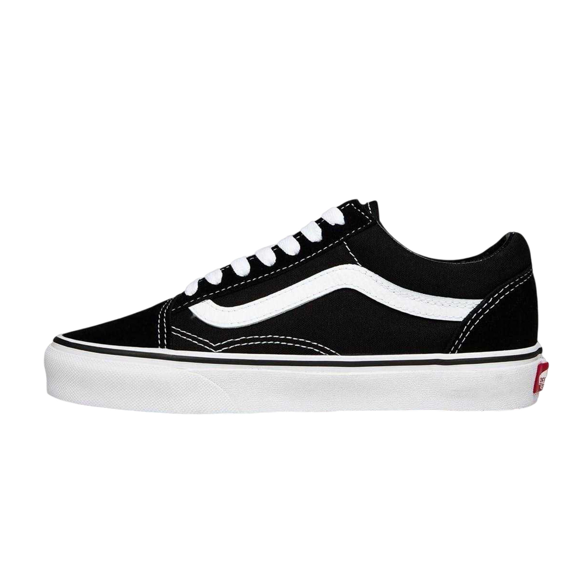 "Old Skool" Schuhe für , Wildleder, PlattformAbsatz Damen Schwarz/Weiß 3/4