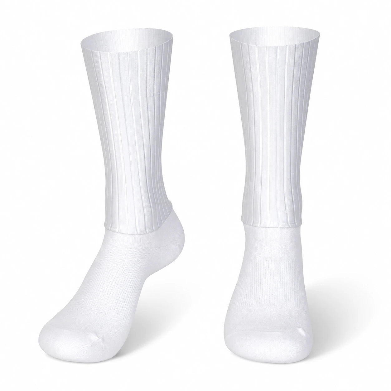 Calcetines ciclismo Aero Whiteline con banda silicona medianos – pack 2 pares 2/5