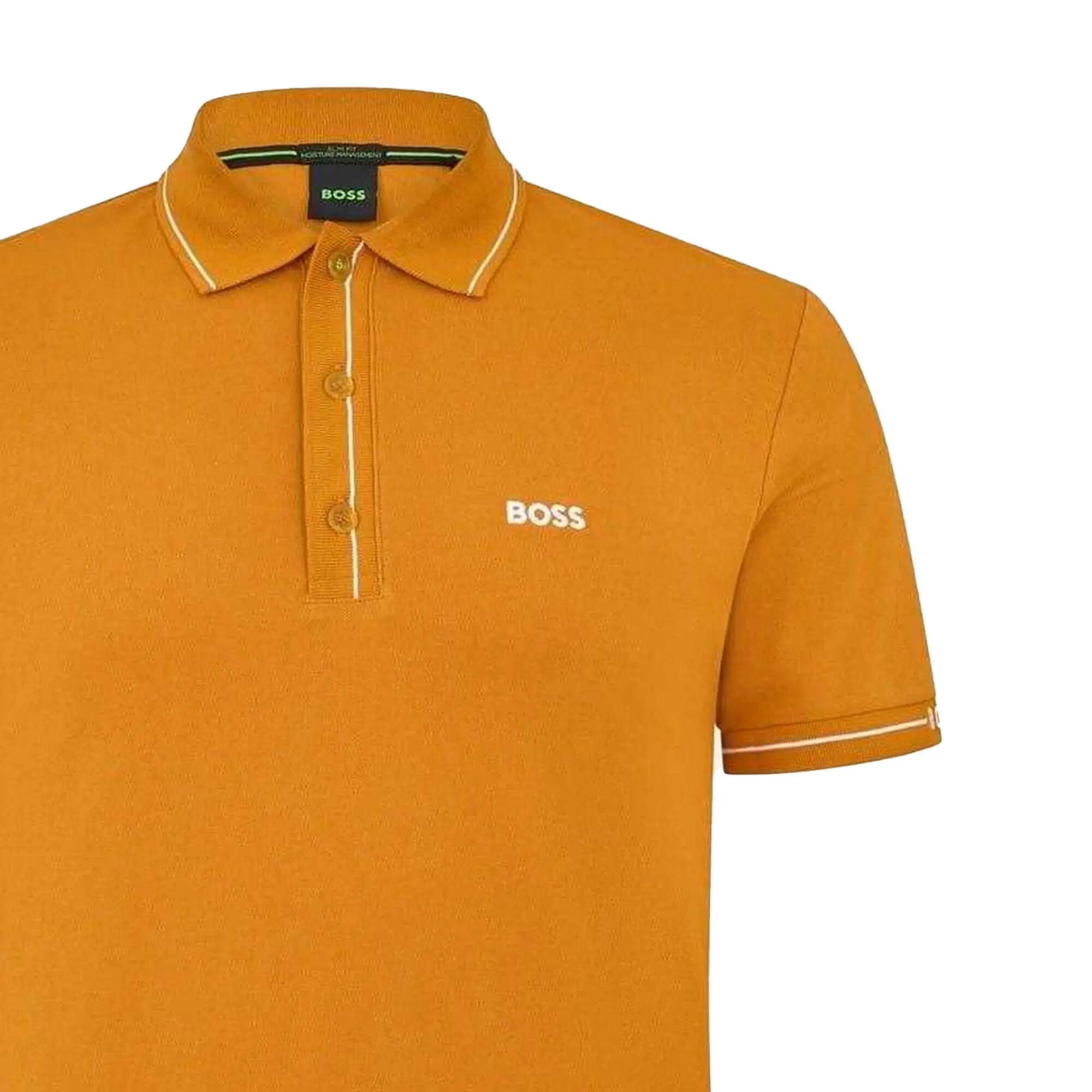 Mens Paule Polo Shirt (Dark Yellow) 2/2