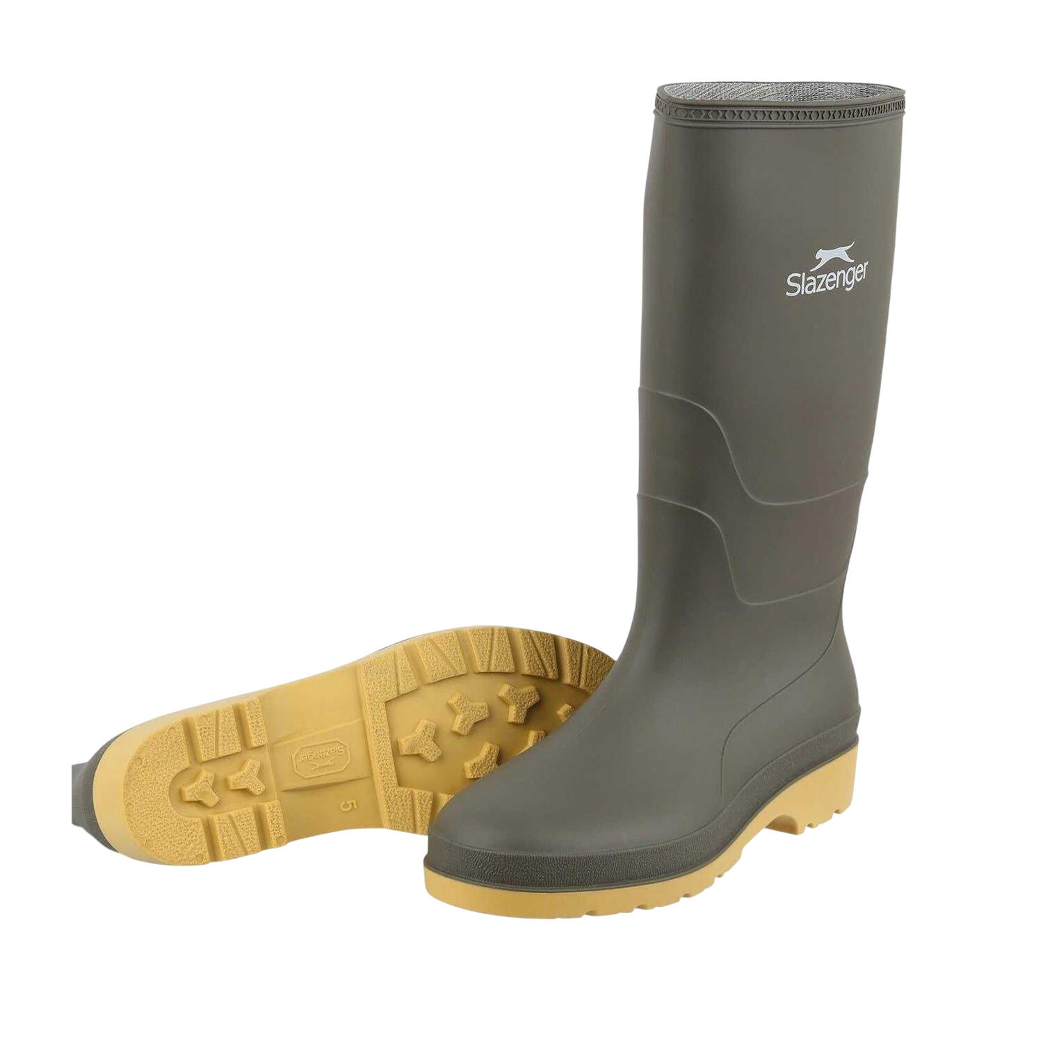 Bottes De Pluie Motif/style Logo Femme (Vert) 4/4